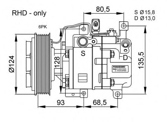 32408G NRF Compressor, air conditioning