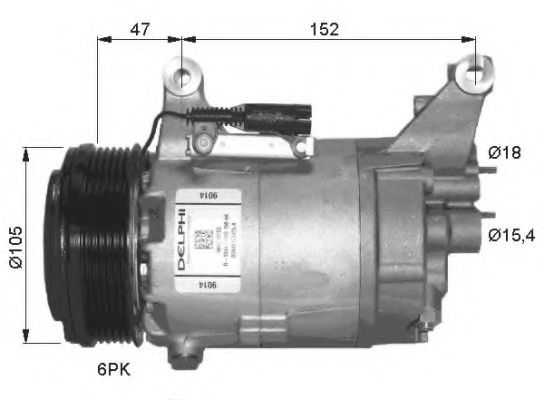 32409G NRF Air Conditioning Compressor, air conditioning