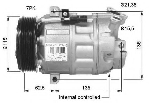 32425G NRF Air Conditioning Compressor, air conditioning