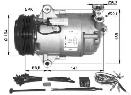 32426G NRF Air Conditioning Compressor, air conditioning
