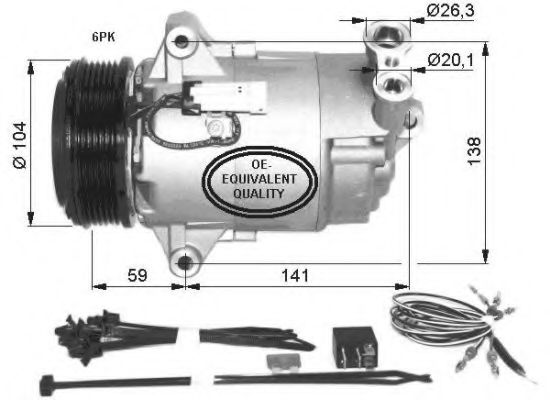 32427 NRF Air Conditioning Compressor, air conditioning