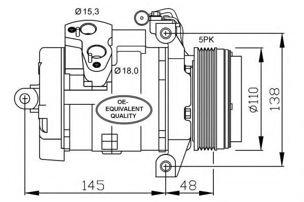 32432 NRF Compressor, air conditioning