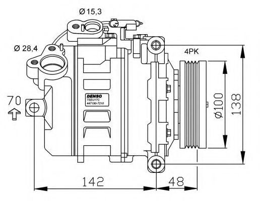 32433G NRF Compressor, air conditioning