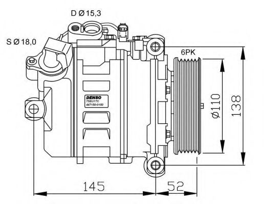 32435G NRF Compressor, air conditioning