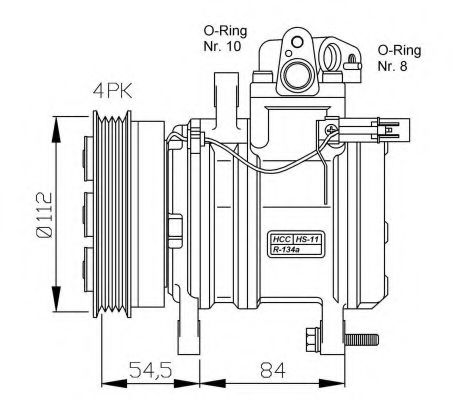 32439G NRF Compressor, air conditioning
