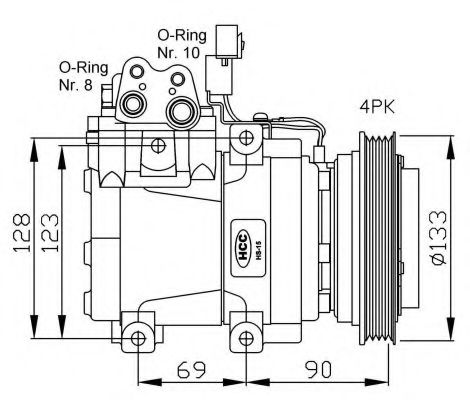 32446G NRF Compressor, air conditioning