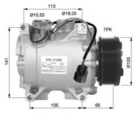 32448G NRF Air Conditioning Compressor, air conditioning