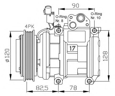 32449G NRF Compressor, air conditioning