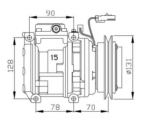 32452G NRF Compressor, air conditioning