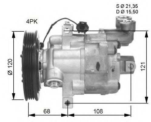 32461G NRF Compressor, air conditioning