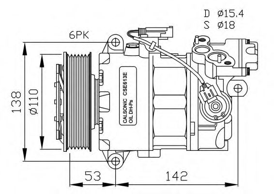 32463G NRF Compressor, air conditioning