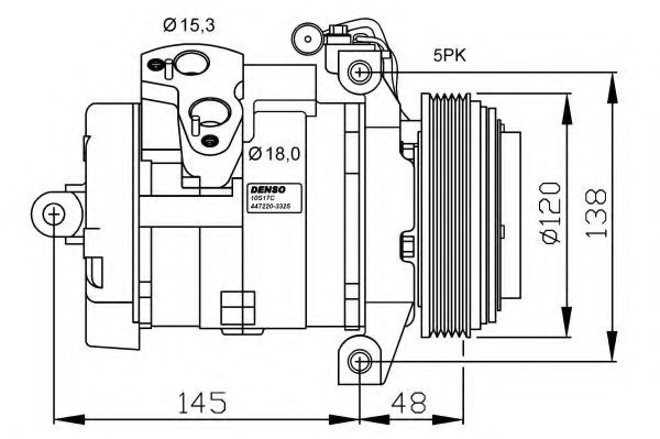 32470G NRF Compressor, air conditioning