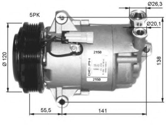 32486G NRF Air Conditioning Compressor, air conditioning