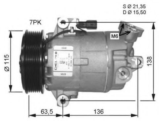 32488G NRF Air Conditioning Compressor, air conditioning