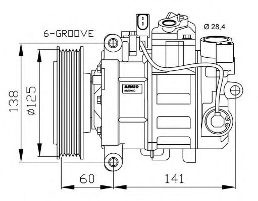 32512G NRF Compressor, air conditioning