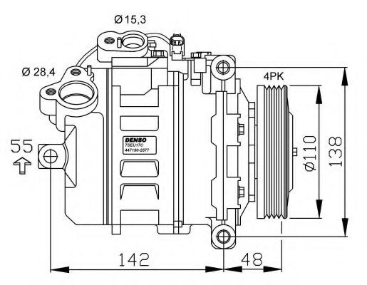 32531G NRF Compressor, air conditioning