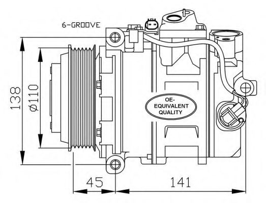 32674 NRF Compressor, air conditioning