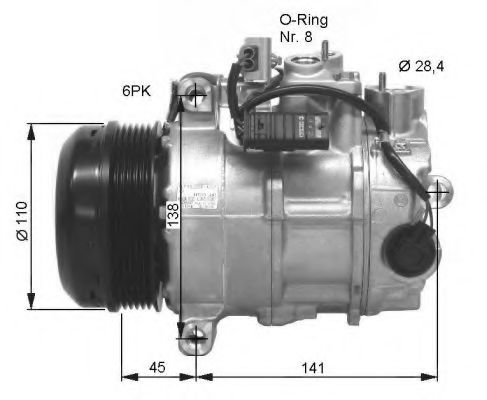 32676G NRF Air Conditioning Compressor, air conditioning