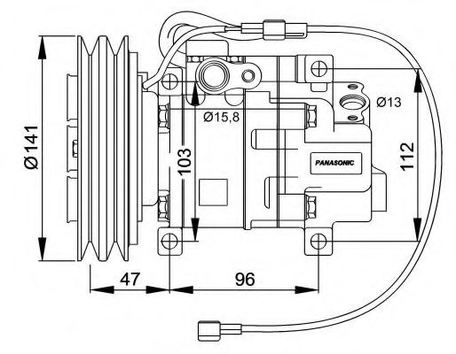32691G NRF Compressor, air conditioning