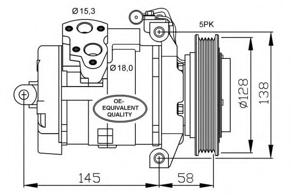 32697 NRF Compressor, air conditioning