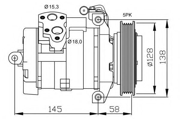 32697G NRF Compressor, air conditioning