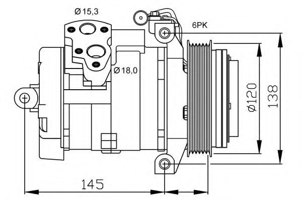 32698G NRF Compressor, air conditioning