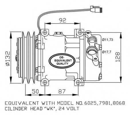 32704 NRF Compressor, air conditioning