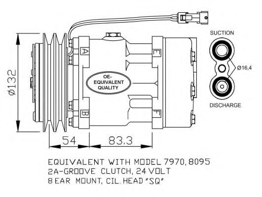 32730 NRF Compressor, air conditioning