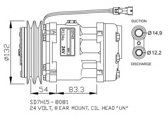 32732G NRF Compressor, air conditioning