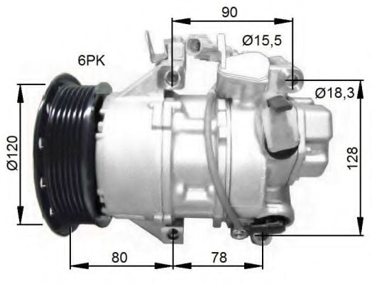 32740G NRF Air Conditioning Compressor, air conditioning