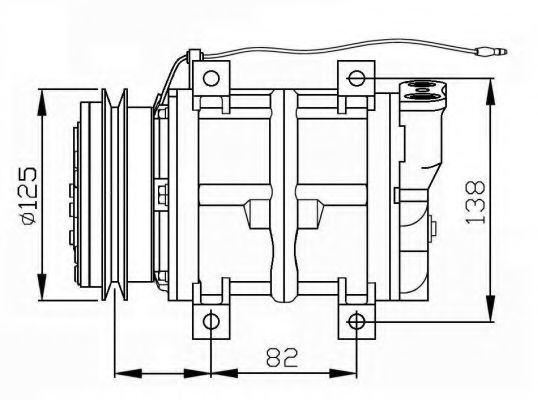 32745G NRF Compressor, air conditioning