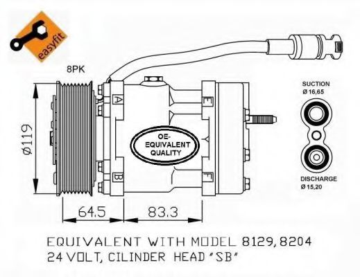 32751 NRF Brake Pad Set, disc brake