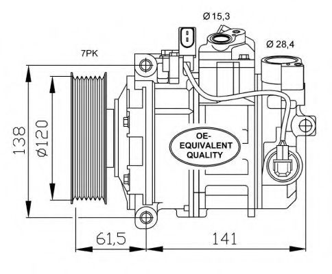 32777 NRF Compressor, air conditioning