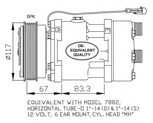 32779 NRF Compressor, air conditioning