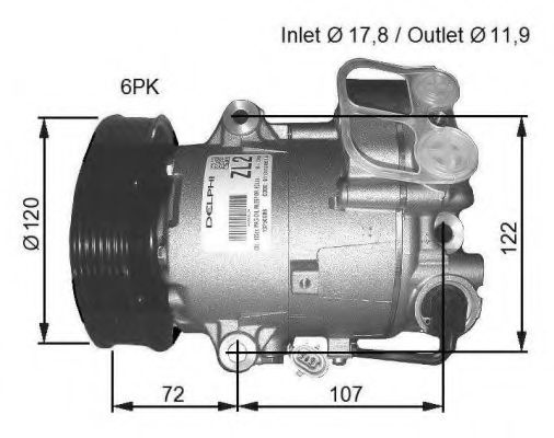 32782G NRF Air Conditioning Compressor, air conditioning