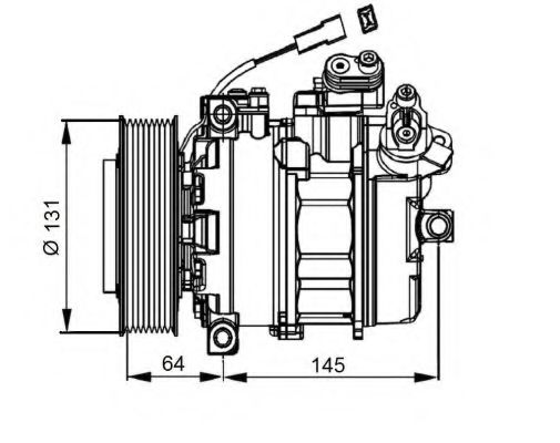 32821 NRF Kompressor, Klimaanlage