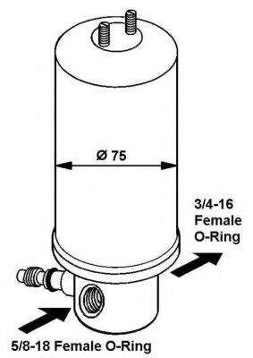 33061 NRF Body Gas Spring, boot-/cargo area