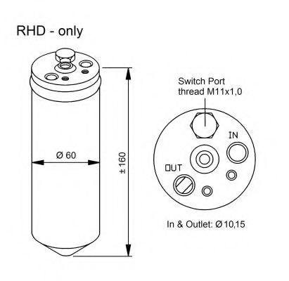 33320 NRF Mixture Formation Sensor, coolant temperature