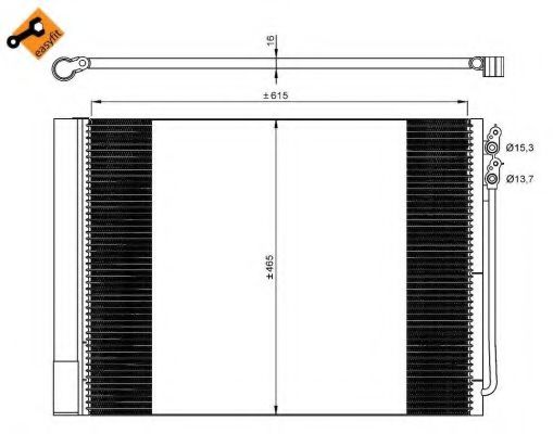350033 NRF Air Conditioning Condenser, air conditioning