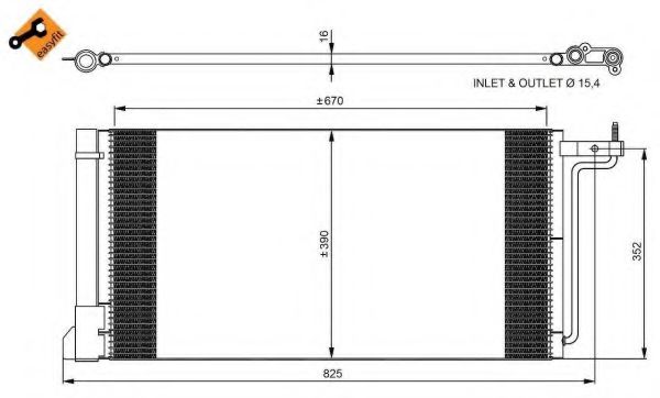 350051 NRF Condenser, air conditioning