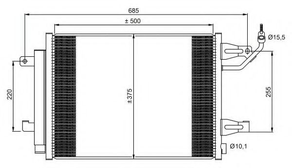 350073 NRF Condenser, air conditioning