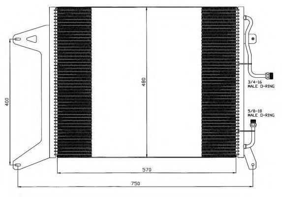 35451 NRF Air Conditioning Condenser, air conditioning
