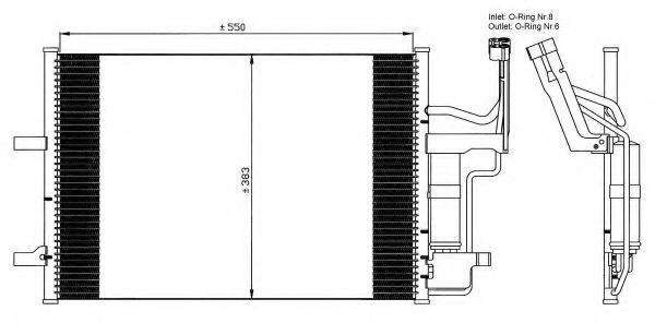 35508 NRF Cooling System Radiator, engine cooling