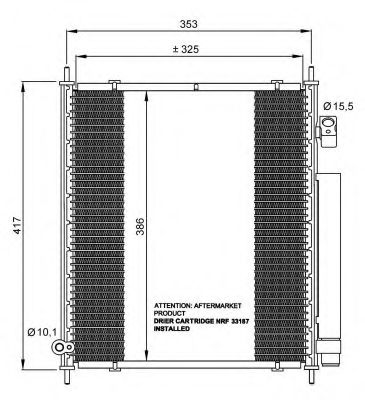 35562 NRF Condenser, air conditioning