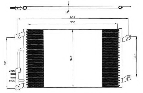 35615 NRF Air Conditioning Condenser, air conditioning