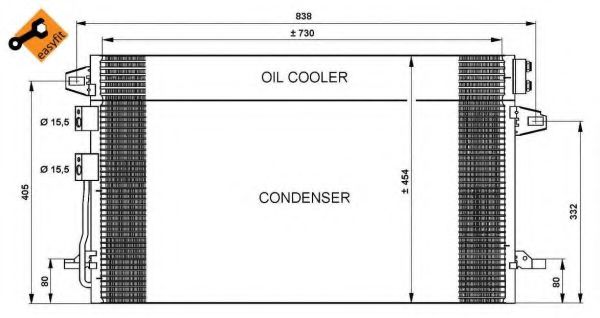 35617 NRF Condenser, air conditioning