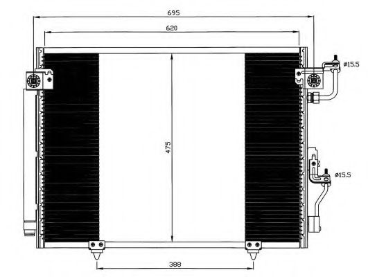 35619 NRF Condenser, air conditioning