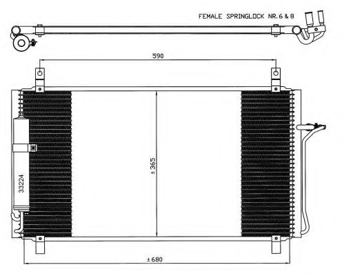 35624 NRF Air Conditioning Condenser, air conditioning