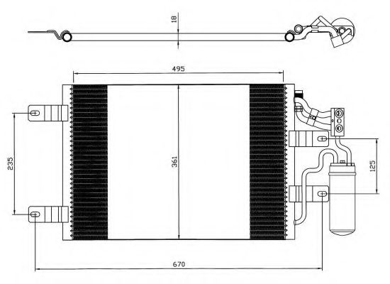 35646 NRF Air Conditioning Condenser, air conditioning