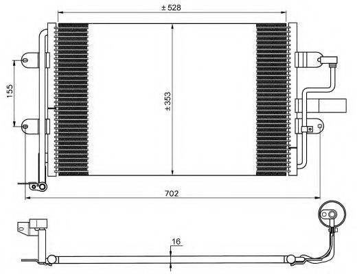35733 NRF Air Conditioning Condenser, air conditioning